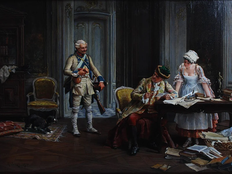 1848-Paul-Léon Jazet - Il biglietto di alloggio